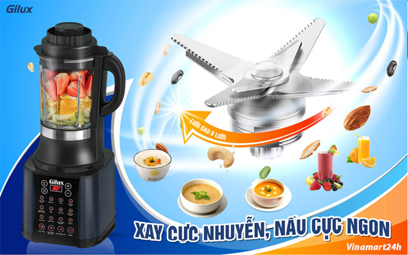 Máy Làm Sữa Hạt Đa Năng Gilux 14in 1 Cao Cấp