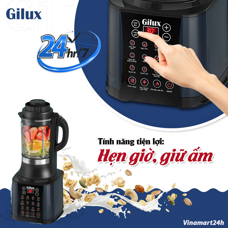 Máy Làm Sữa Hạt Đa Năng Gilux 14in 1 Cao Cấp