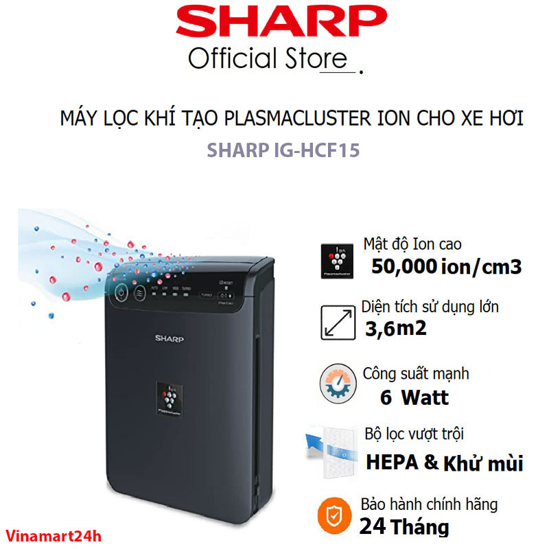 Lọc Không Khí Ô Tô Sharp IG-HCF15 Nhật Bản