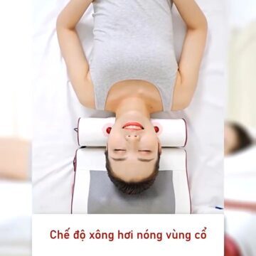 gối massage Okato Seka SK-P55 hồng ngoại