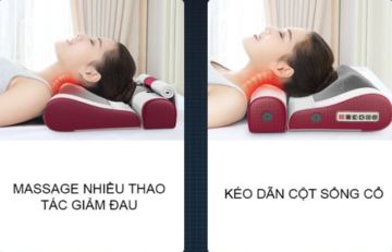 gối massage hồng ngoại