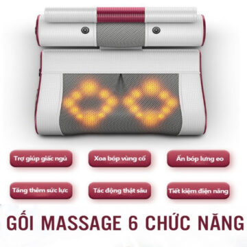 Gối massage Okato Seka SK-P55 hồng ngoại