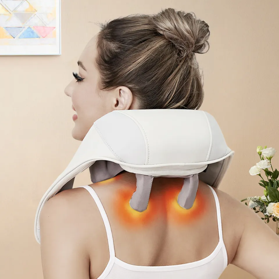 Máy Massage Cổ Vai Gáy Lưng 5D Mô Phỏng Xoa Bóp Như Bàn Tay Người | Lazada.vn