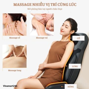 Đệm ghế massage toàn thân Nhật Bản