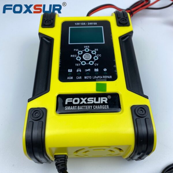 Bộ Sạc Bình Ắc Quy Foxsur 12V-24V 200Ah Cao Cấp