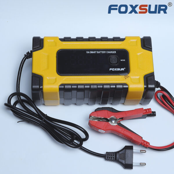 Sạc Bình Ắc Quy Foxsur 10A 12V-24V Tự Ngắt